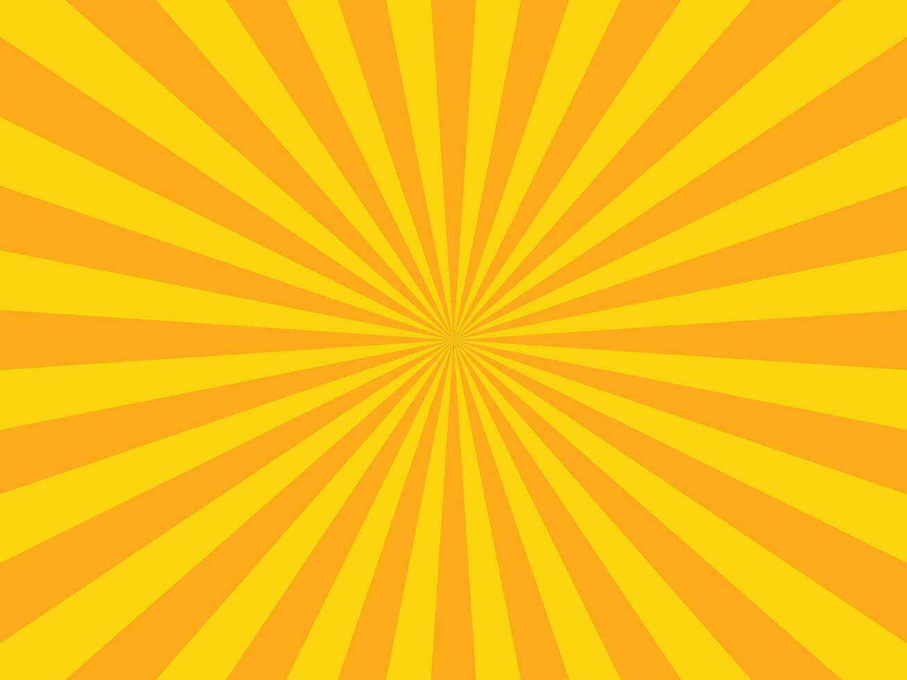 retro amarillo rayos de sol vector textura y naranja rayo.