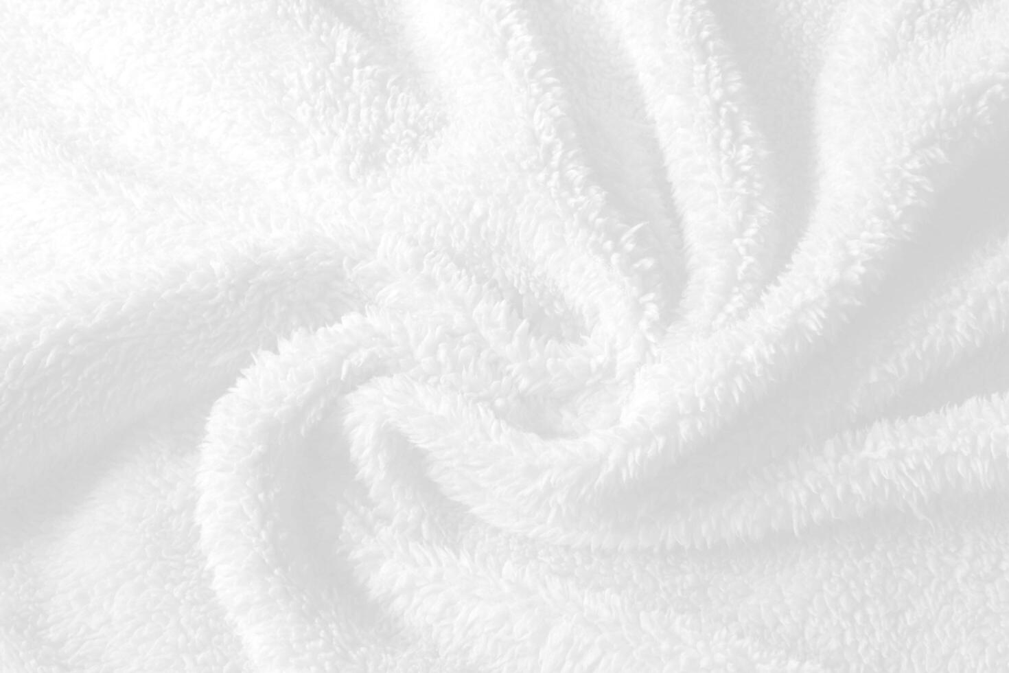 Defocused of abstract white towel background with waves. photo