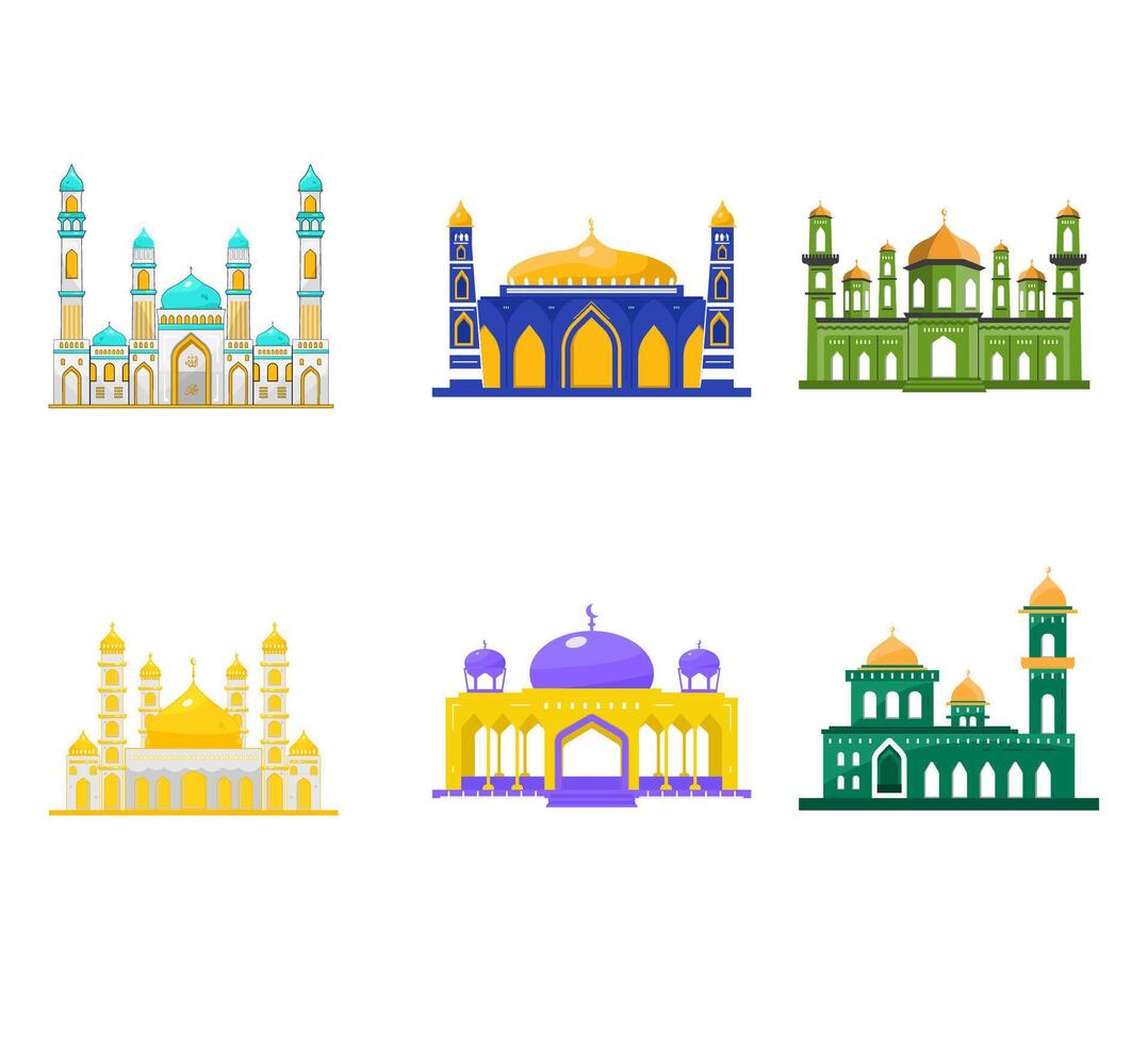 MOSQUE VECTOR COLLECTION FOR RAMADHAN