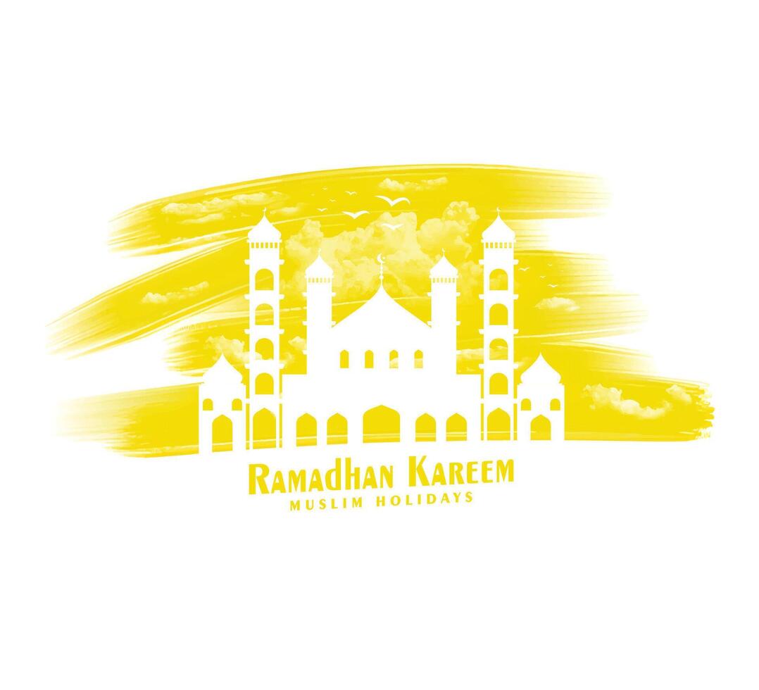 Vector hand drawn ramadan concept