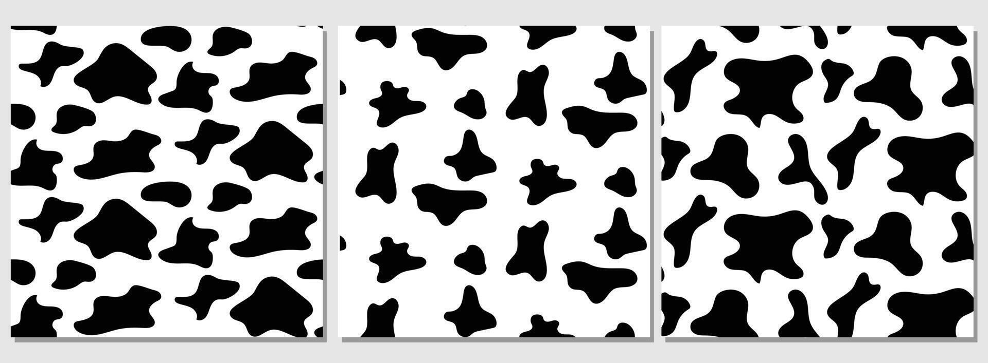 conjunto de vaca textura modelo sin costura aislado en blanco antecedentes. vector ilustración