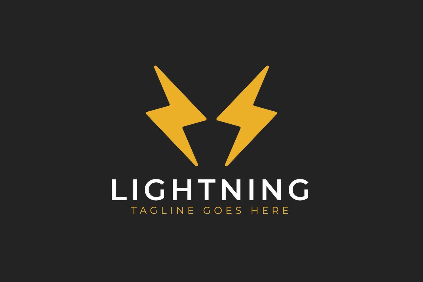 Lightning Logo Concept. Thunder Logo Brand Identity. Lightning for Speed, Energy Sign Symbol vector