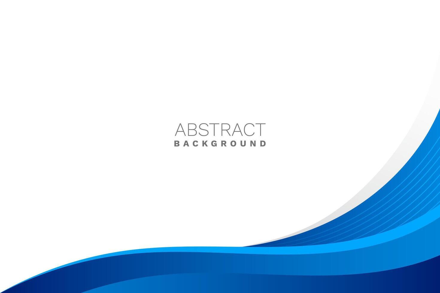 Abstract blue wavy business style background. Vector illustration