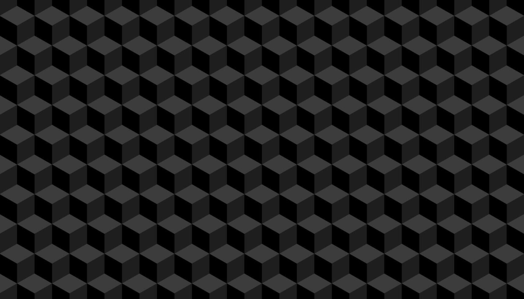 3d cube pattern black background. Vector illustration