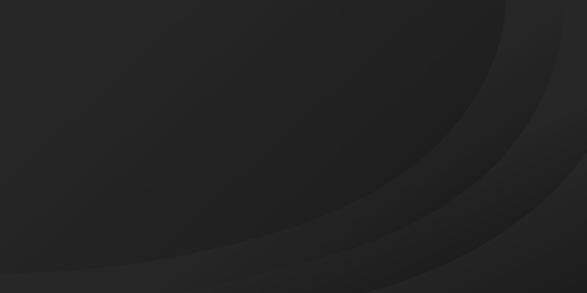 Minimal modern black gradient background with dynamic curve composition. Vector illustration