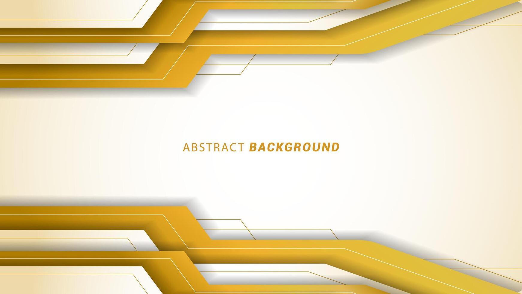 Vector illustration of a luxury abstract background with white and gold frames. Modern elegant background banner with lines.