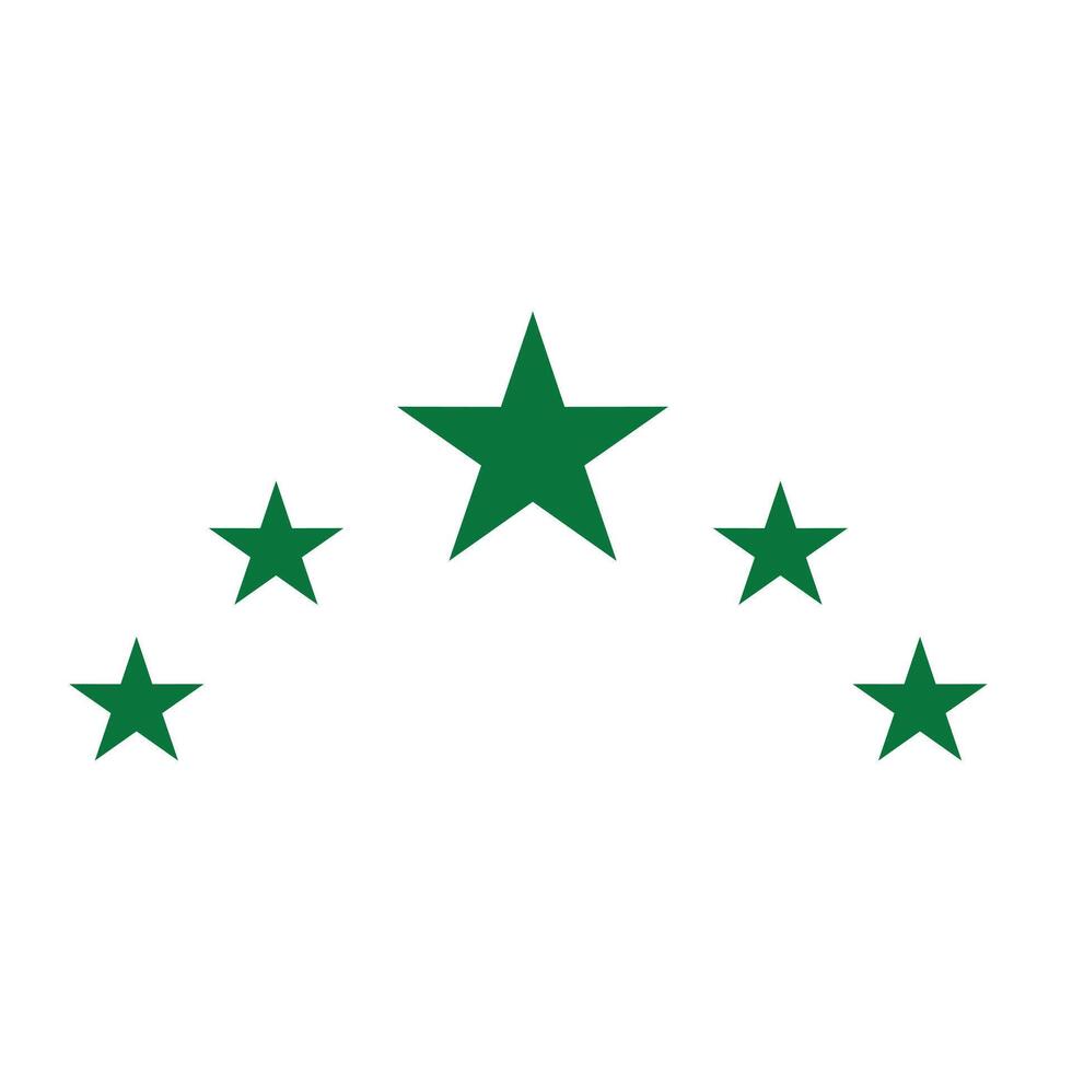 Star icon. Vector illustration, flat design. Isolated on white background. Bright colored simple icon illustration. 5 star graphic design elements