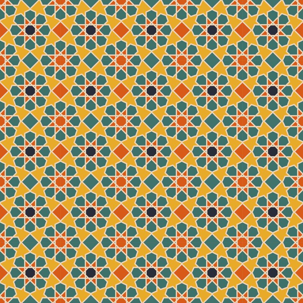 Arabic pattern background. Islamic ornament vector. Traditional Arabian geometry. vector