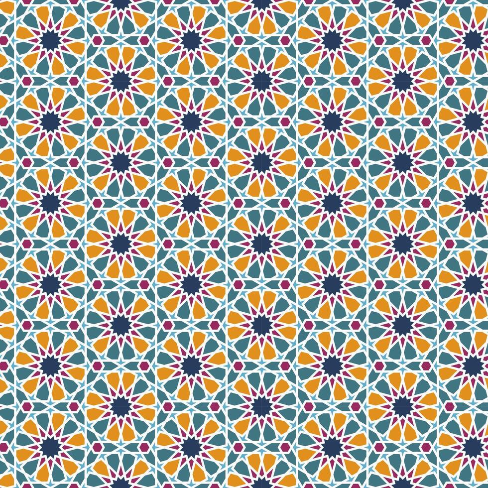 Arabic pattern background. Islamic ornament vector. Traditional Arabian geometry. vector