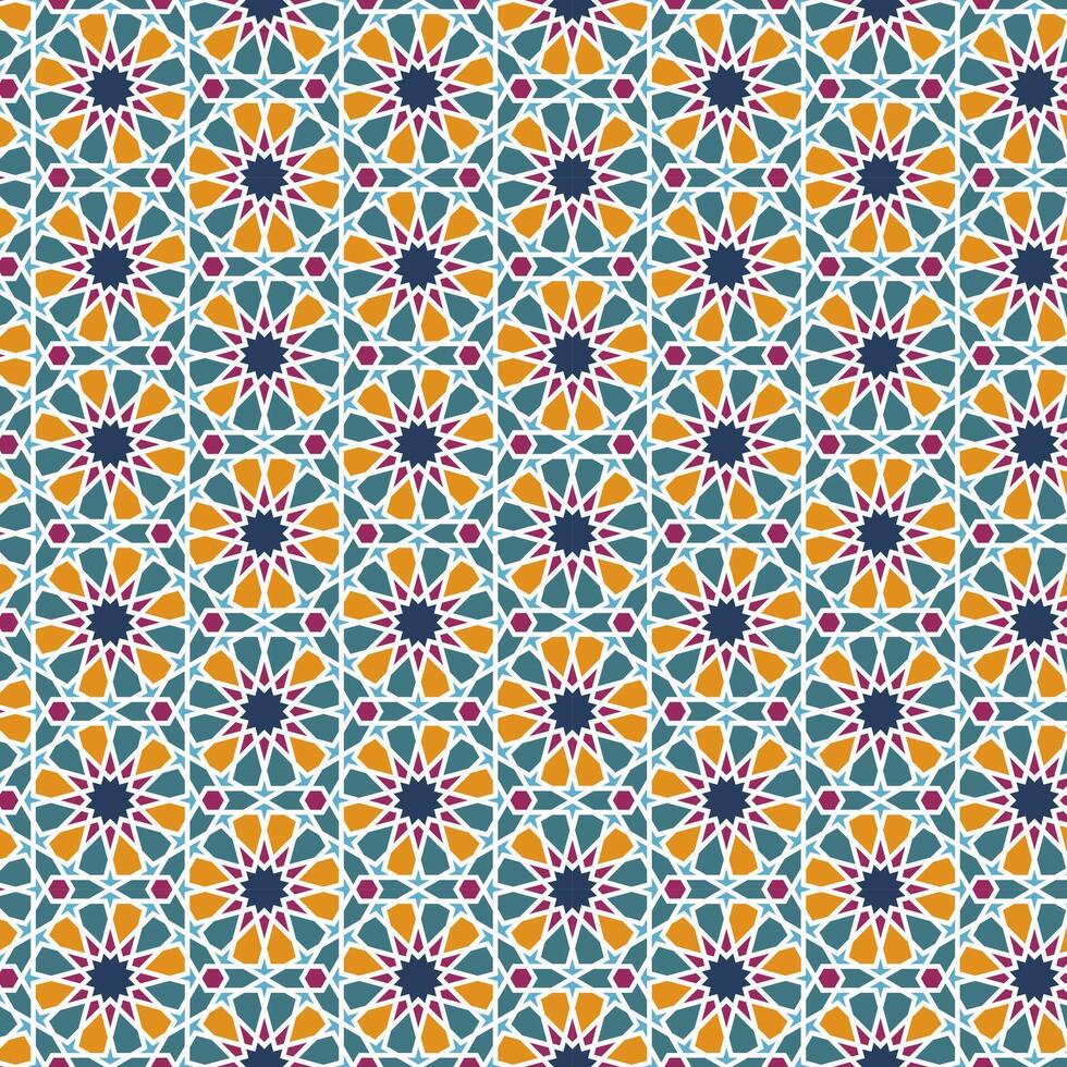 Arabic pattern background. Islamic ornament vector. Traditional Arabian geometry. vector