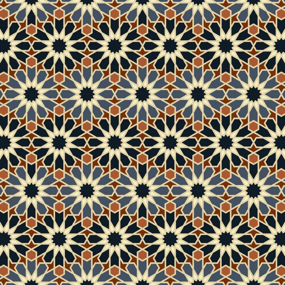 Arabic pattern background. Islamic ornament vector. Traditional Arabian geometry. vector