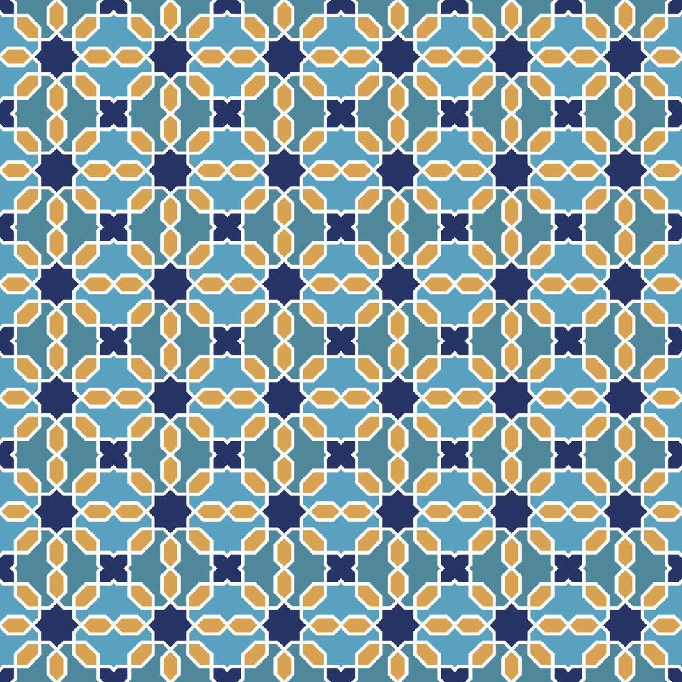 Arabic pattern background. Islamic ornament vector. Traditional Arabian geometry. vector