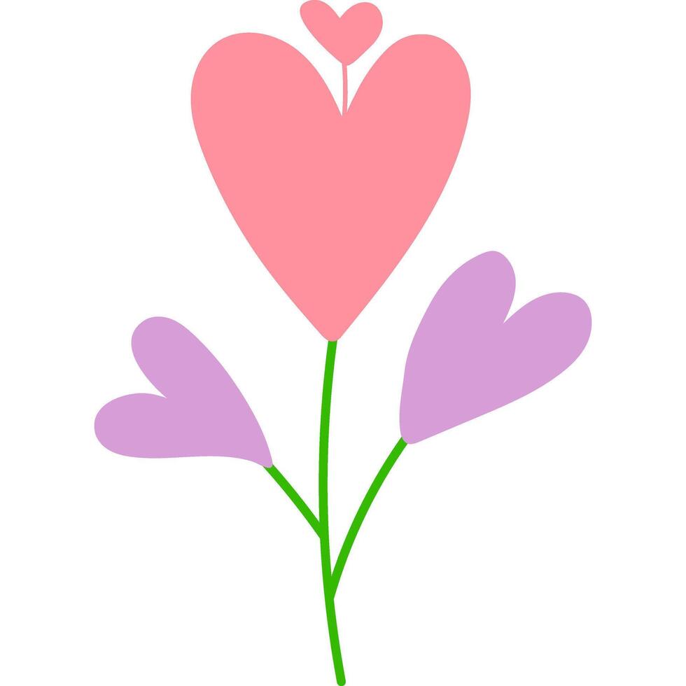 heart decorative cute drawing element vector