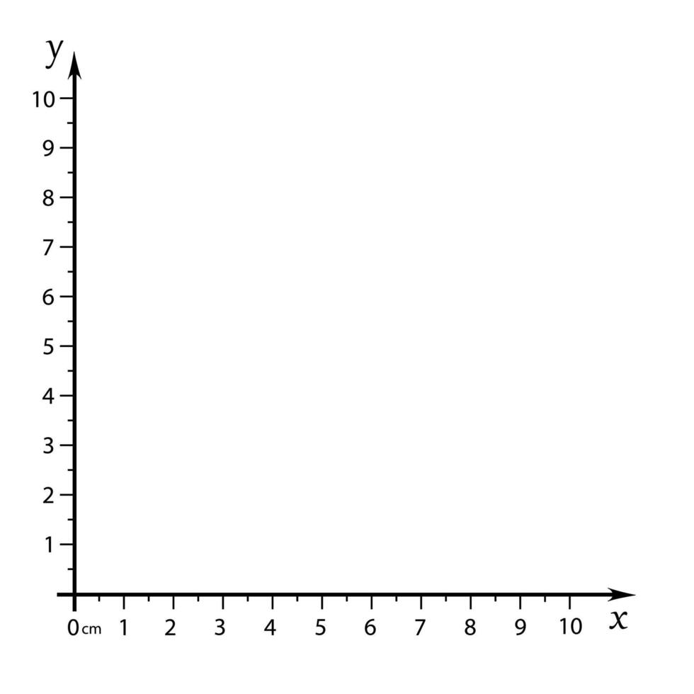 Cartesian coordinate system. vector illustration