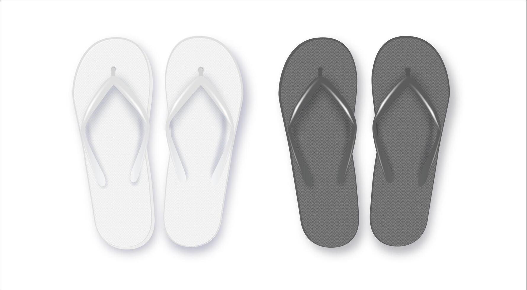 Realistic 3d White and Black vector