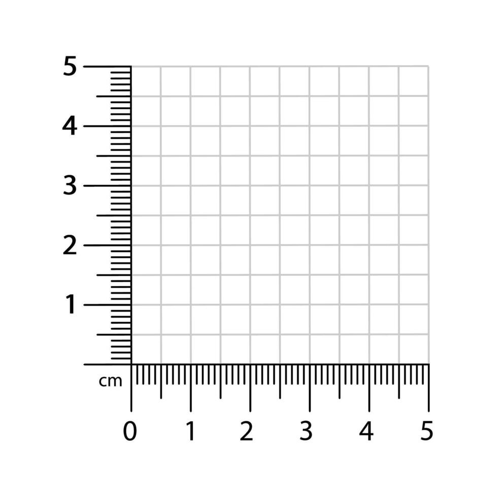 Corner ruler from on the vector