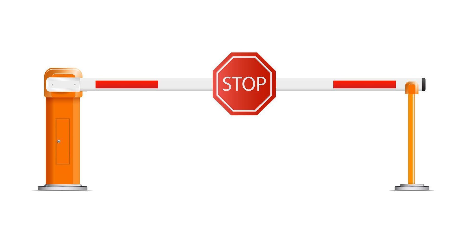 Barrier flock.Parking zone turnpike vector
