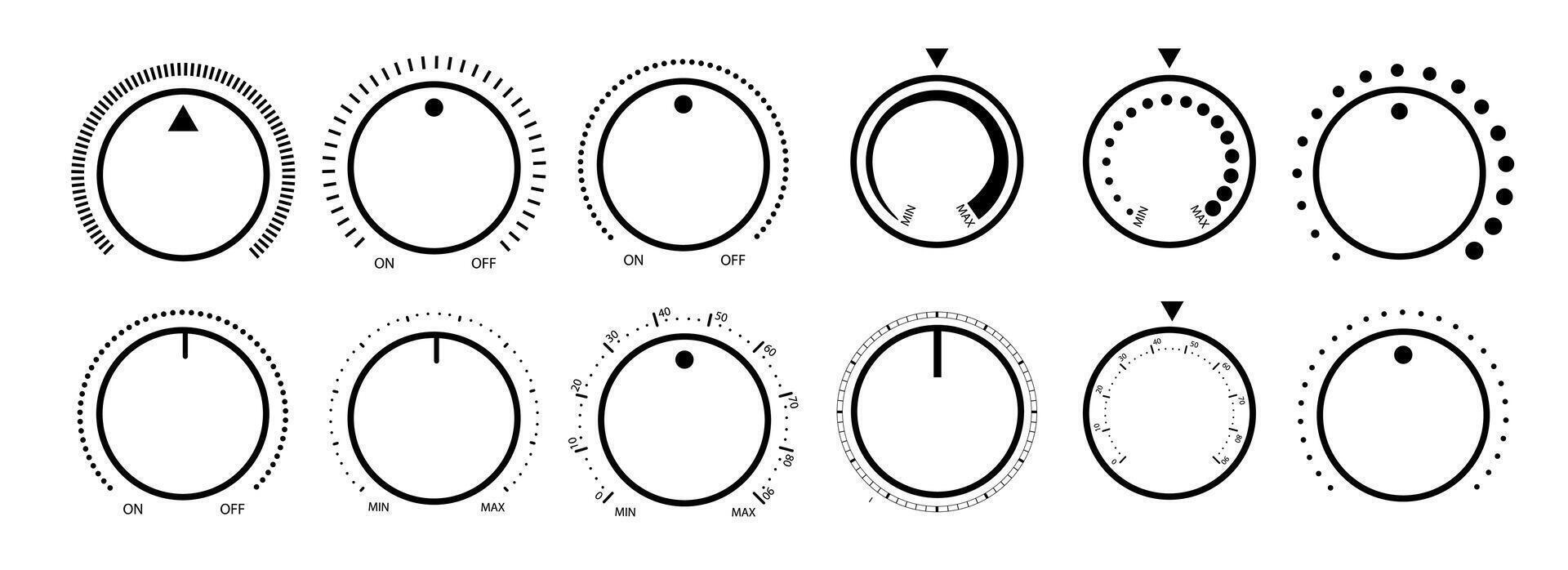 Round scale and controller volume vector