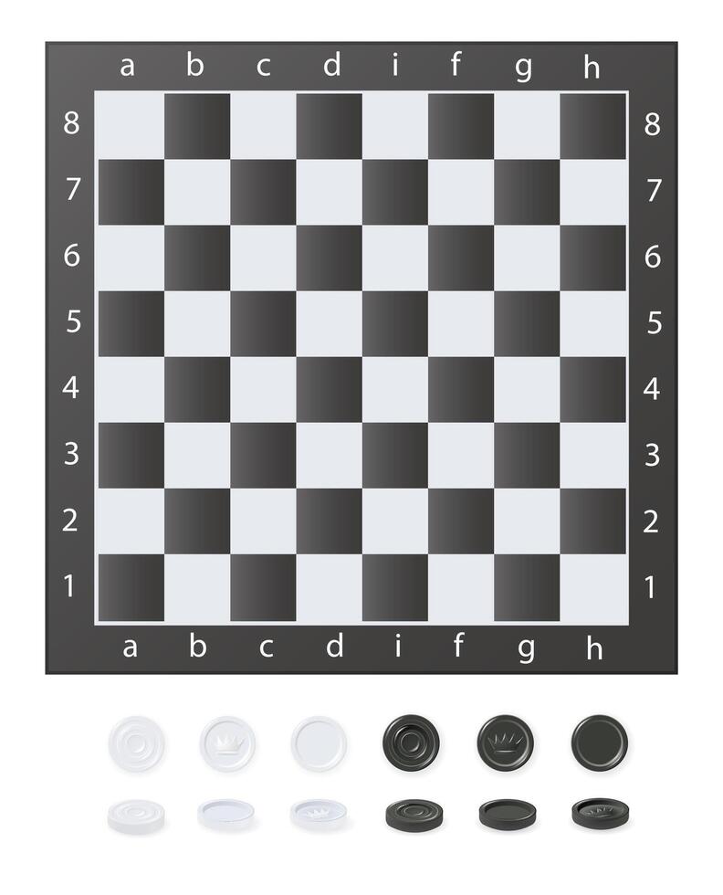 Chess boards on wooden background vector