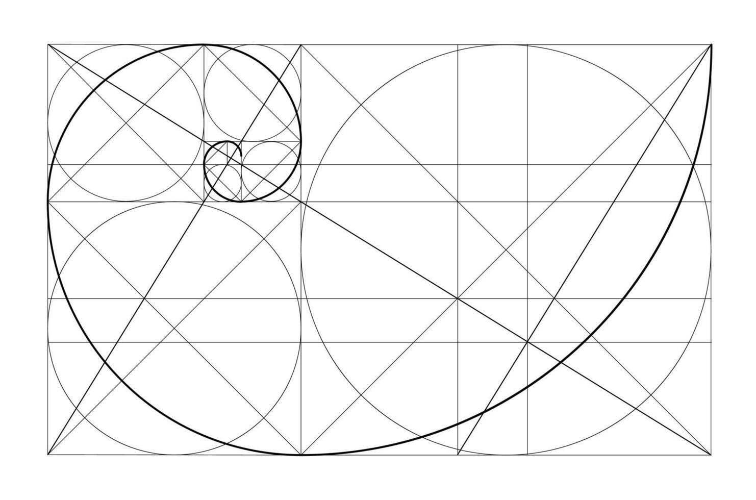 Vector golden relationship template. Golden