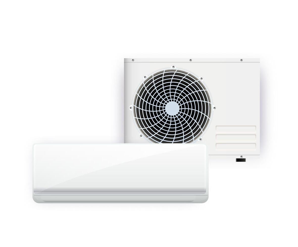 Air conditioner with cold wind vector