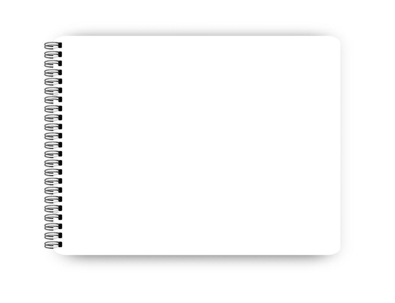 Notebook mockup text or corporate vector