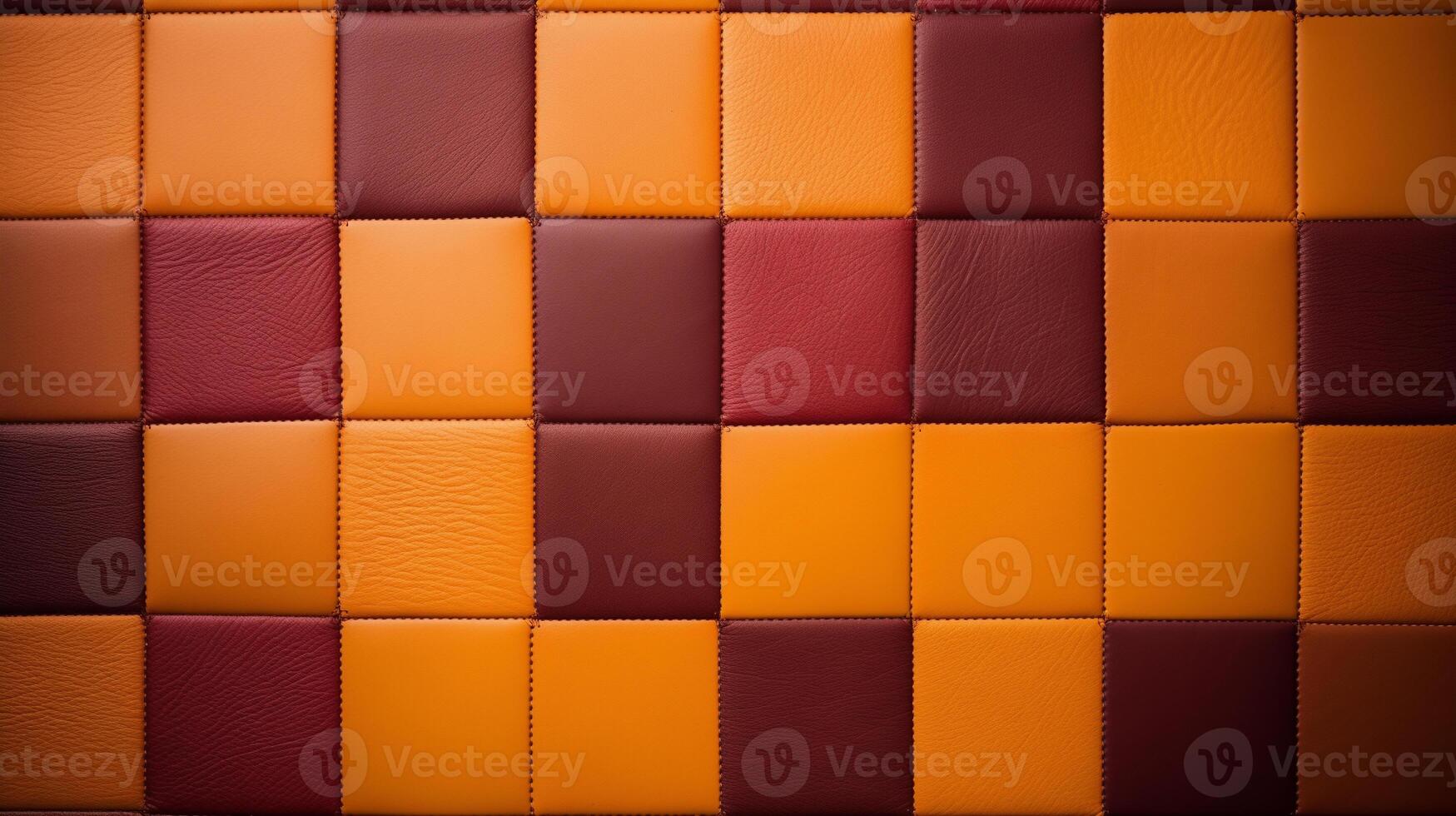 AI generated Colorful red, yellow, orange leather texture background. Close-up of colorful leather texture. photo