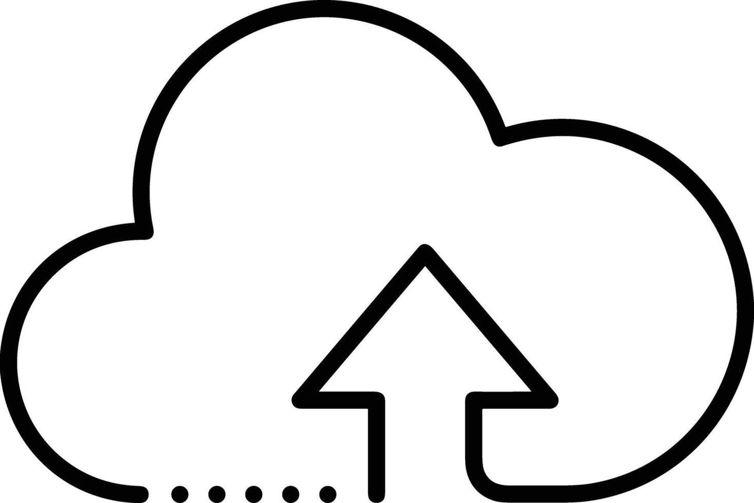 Cloud icon symbol vector image. Illustration of the hosting storage design image