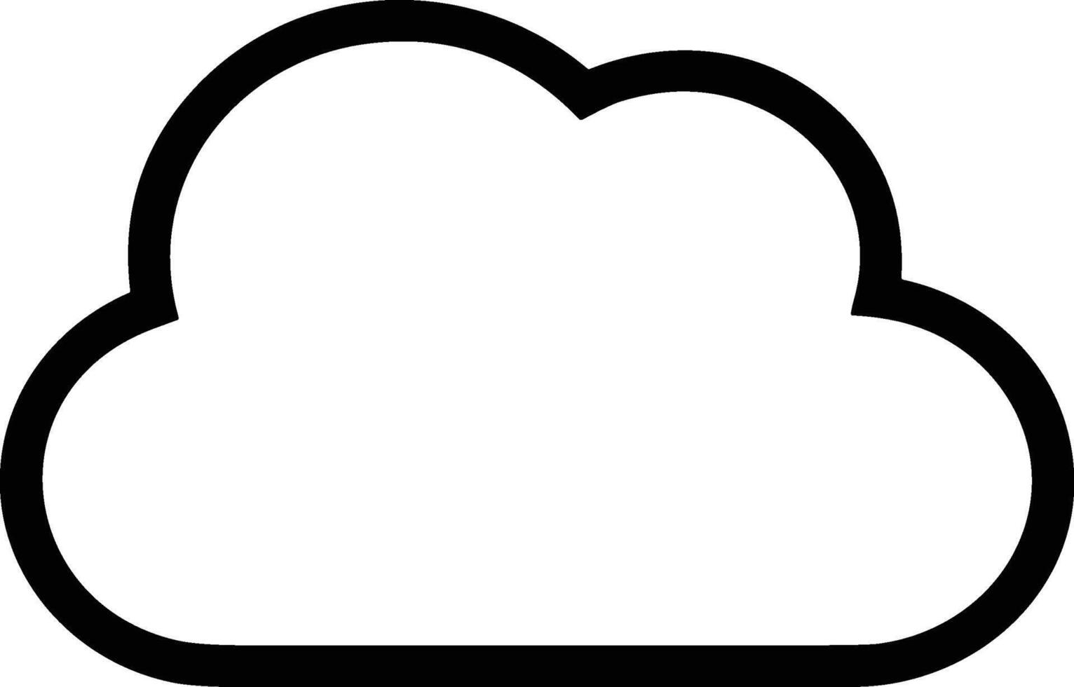 Cloud icon symbol vector image. Illustration of the hosting storage design image