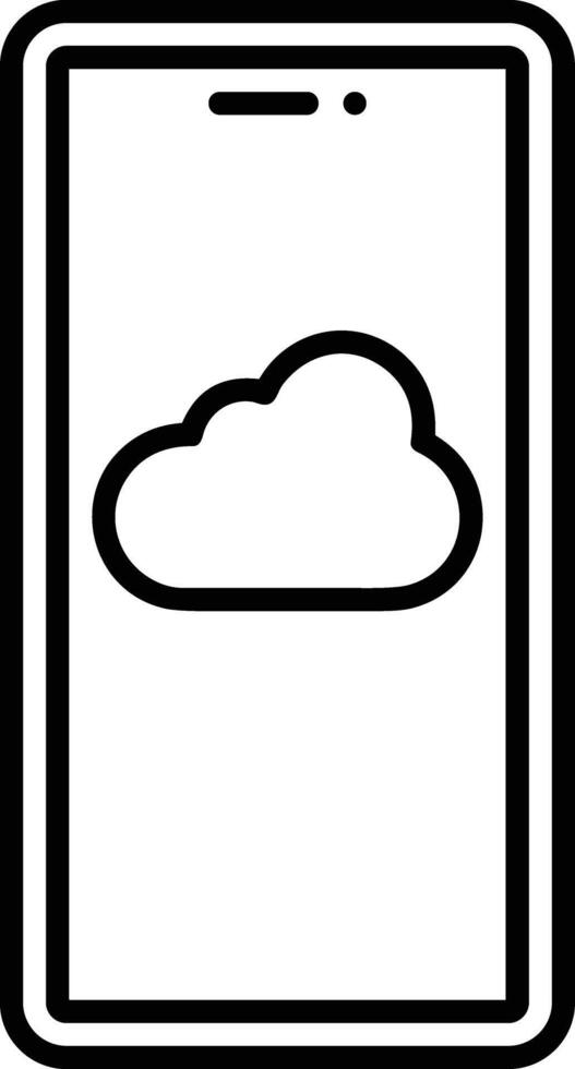 Cloud icon symbol vector image. Illustration of the hosting storage design image