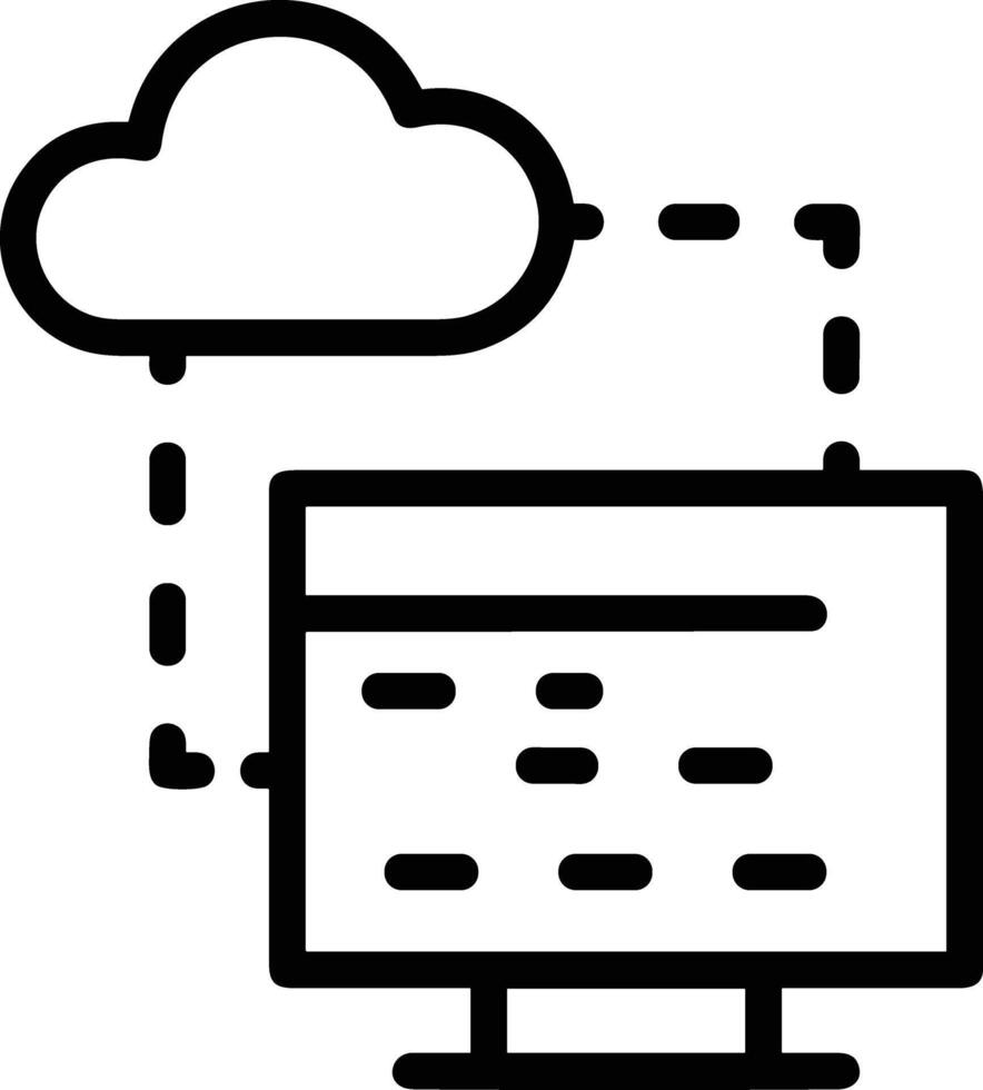 Cloud icon symbol vector image. Illustration of the hosting storage design image