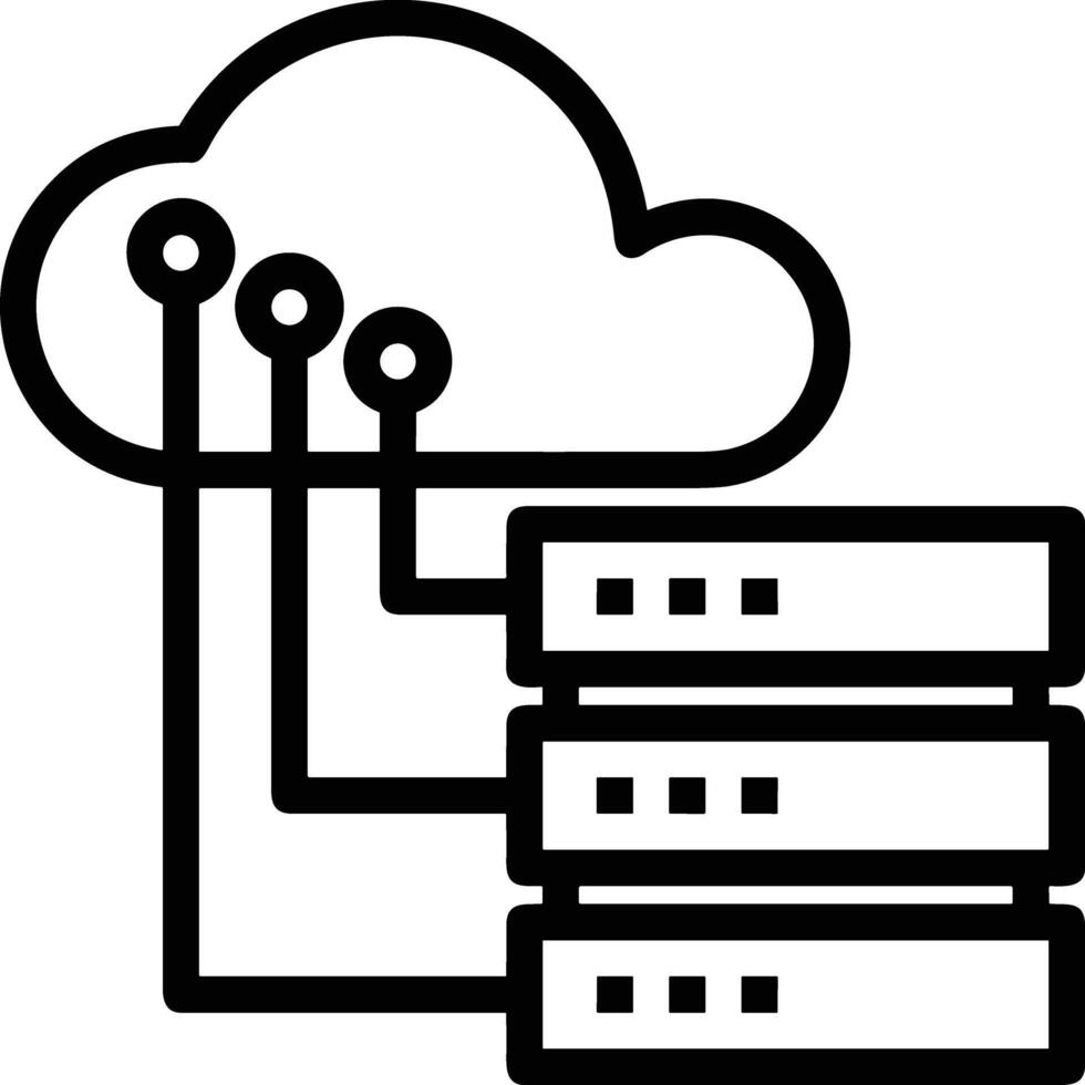 Cloud icon symbol vector image. Illustration of the hosting storage design image