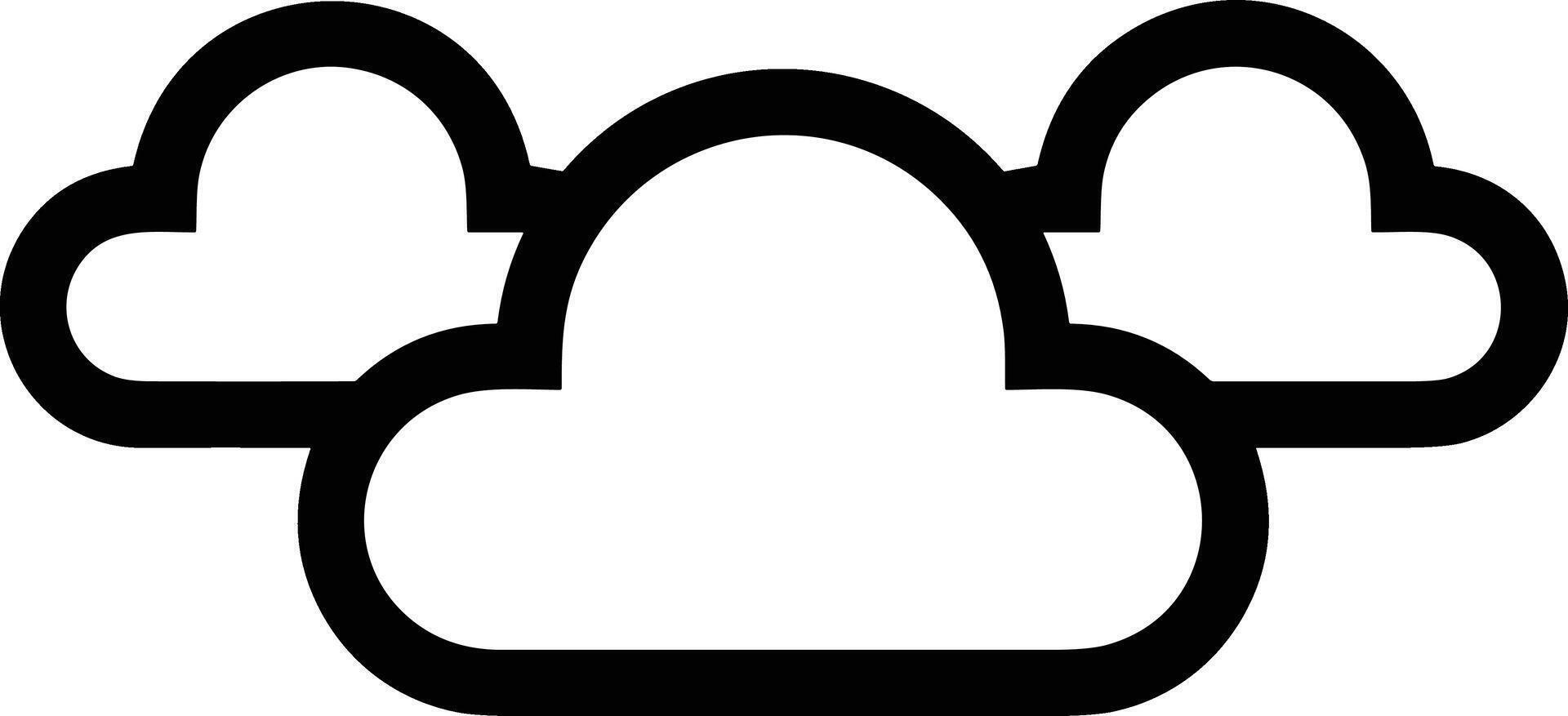 Cloud icon symbol vector image. Illustration of the hosting storage design image