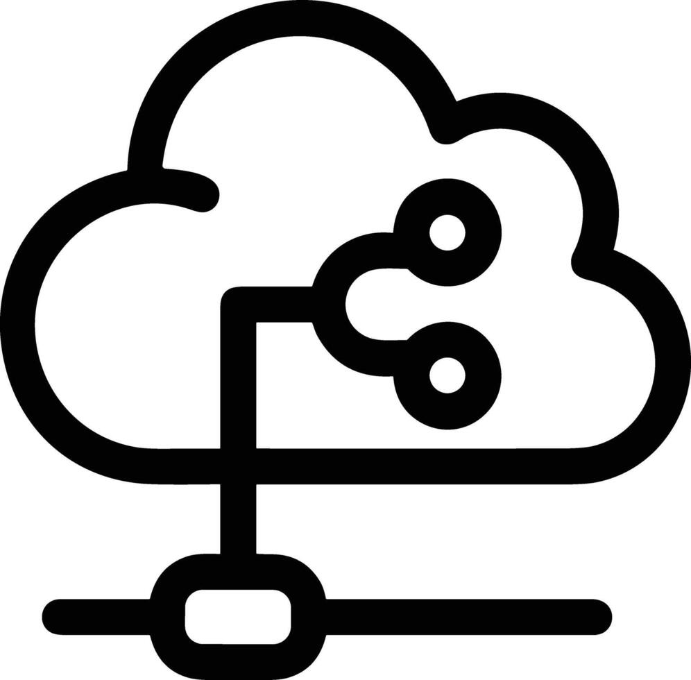 Cloud icon symbol vector image. Illustration of the hosting storage design image