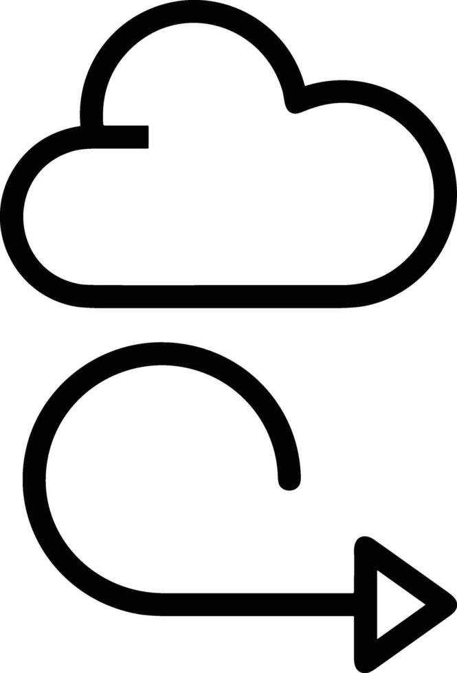 Cloud icon symbol vector image. Illustration of the hosting storage design image