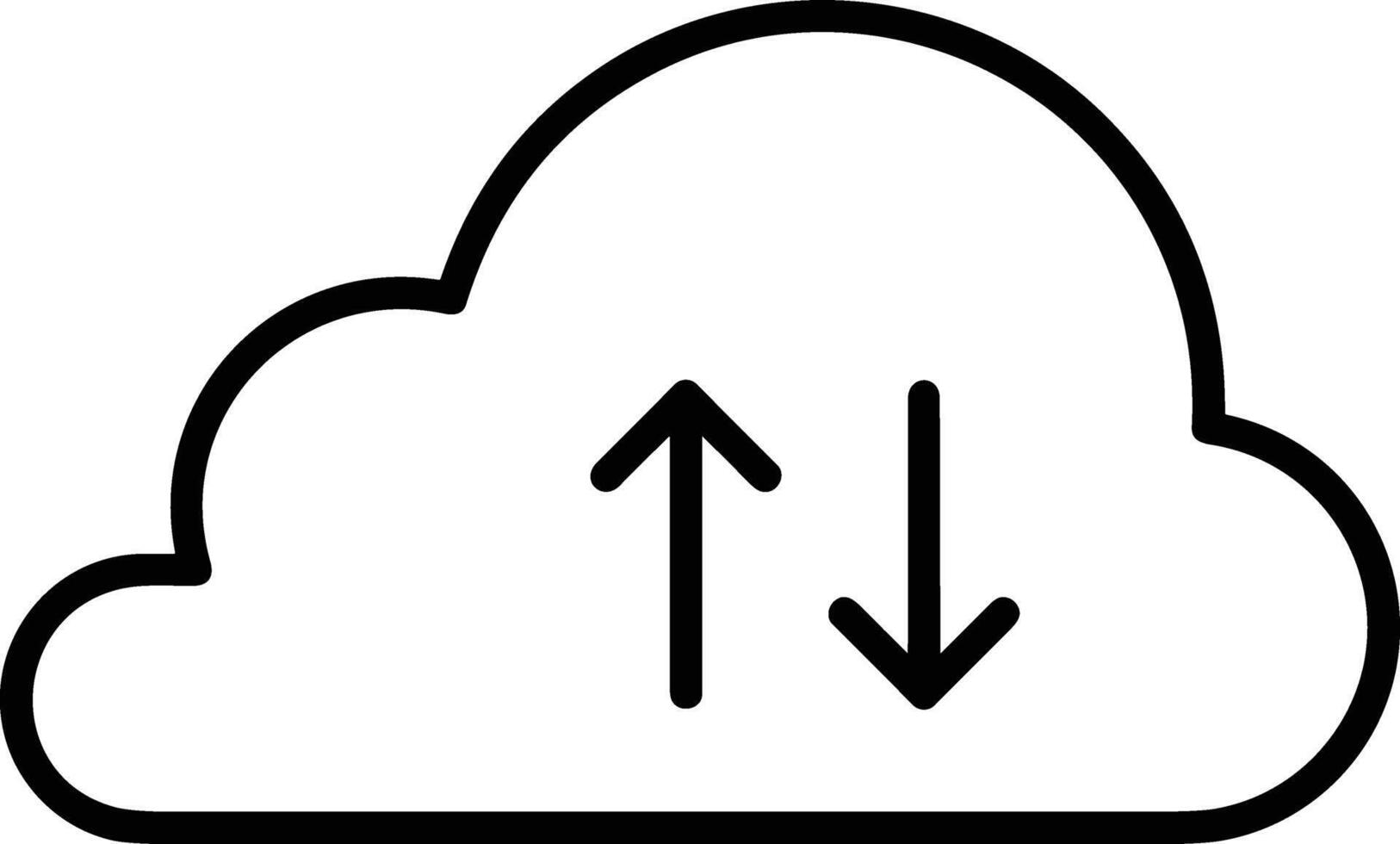 Cloud icon symbol vector image. Illustration of the hosting storage design image