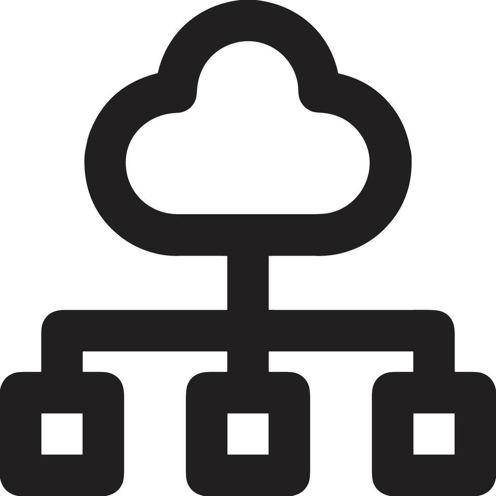 Cloud icon symbol vector image. Illustration of the hosting storage design image