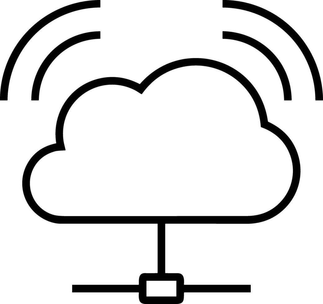 Cloud icon symbol vector image. Illustration of the hosting storage design image