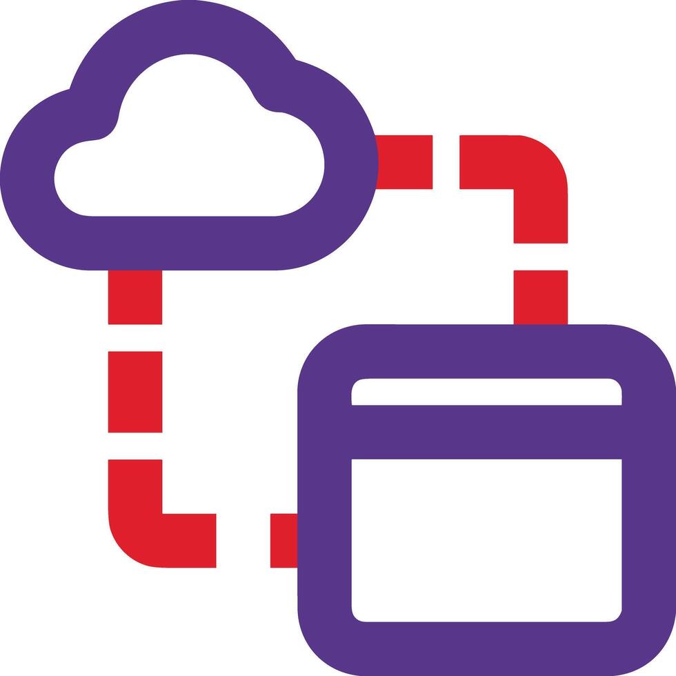 Cloud icon symbol vector image. Illustration of the hosting storage design image