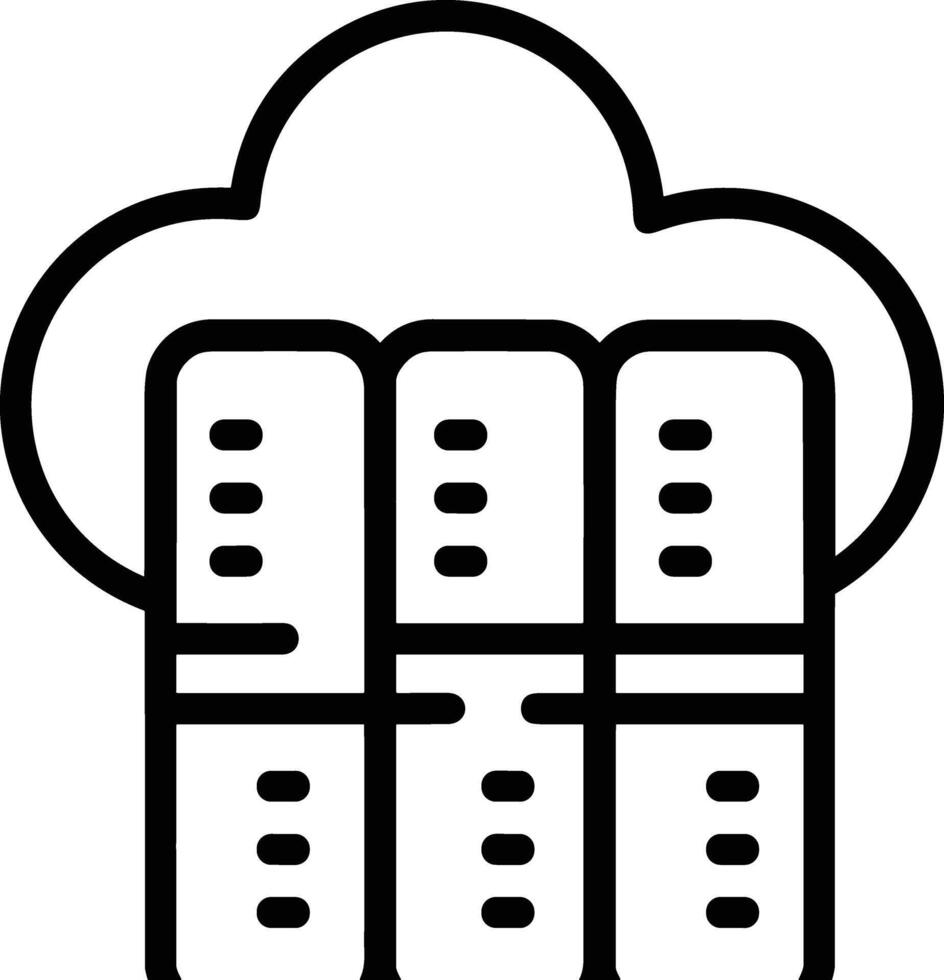 Cloud icon symbol vector image. Illustration of the hosting storage design image