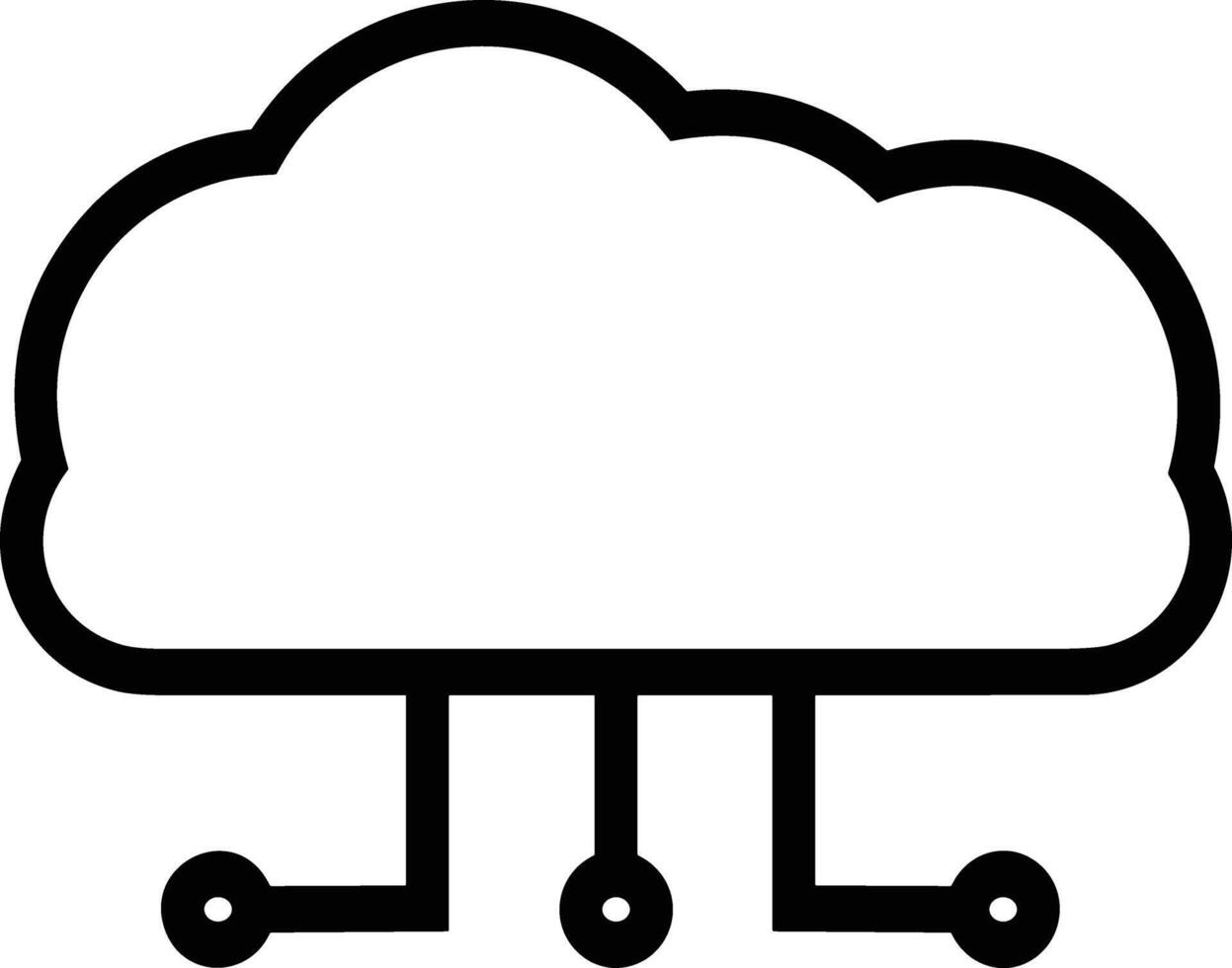 Cloud icon symbol vector image. Illustration of the hosting storage design image