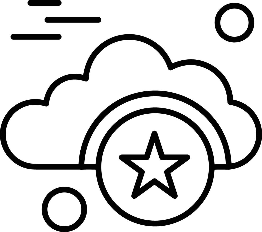 Cloud icon symbol vector image. Illustration of the hosting storage design image