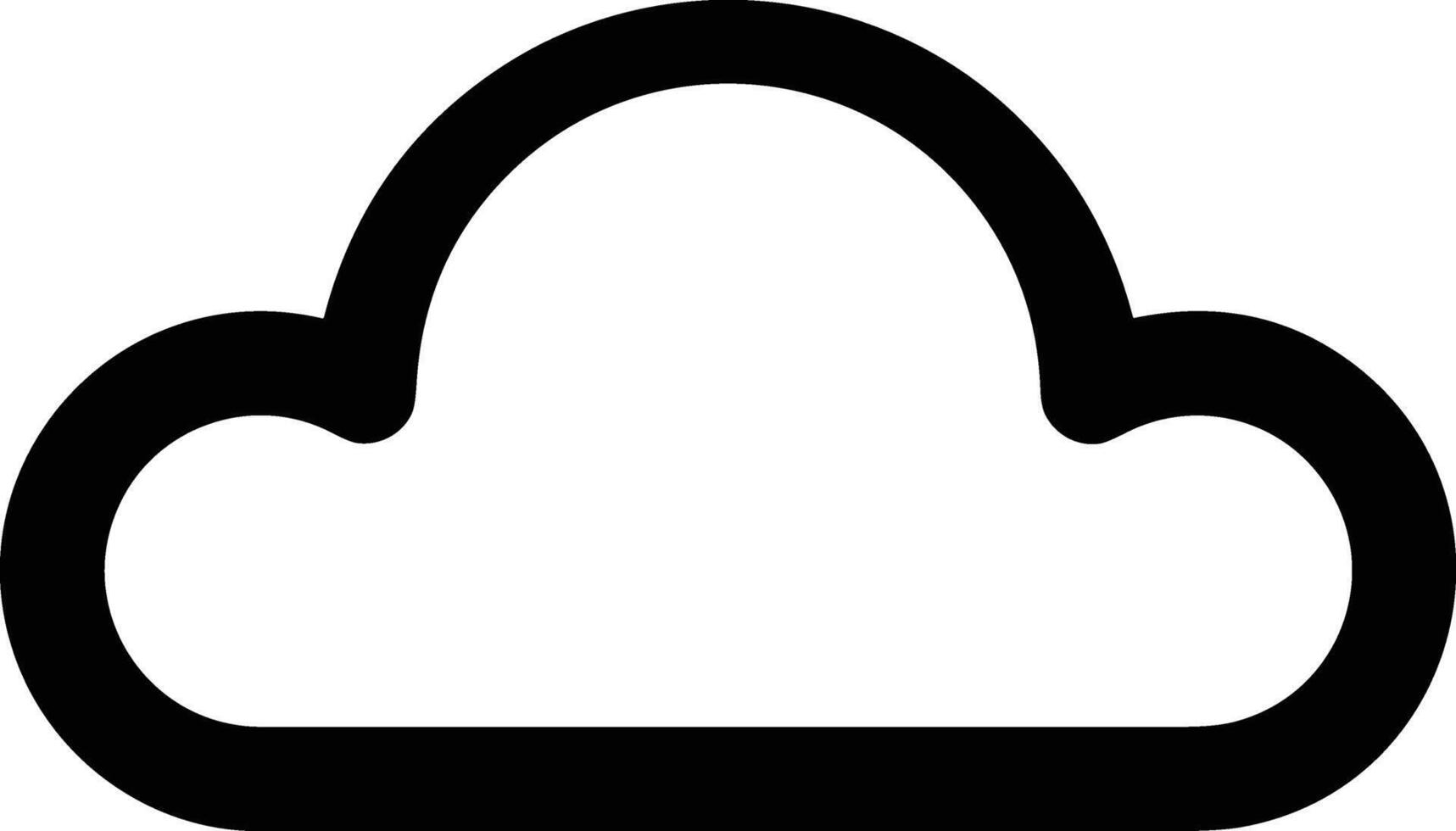 Cloud icon symbol vector image. Illustration of the hosting storage design image