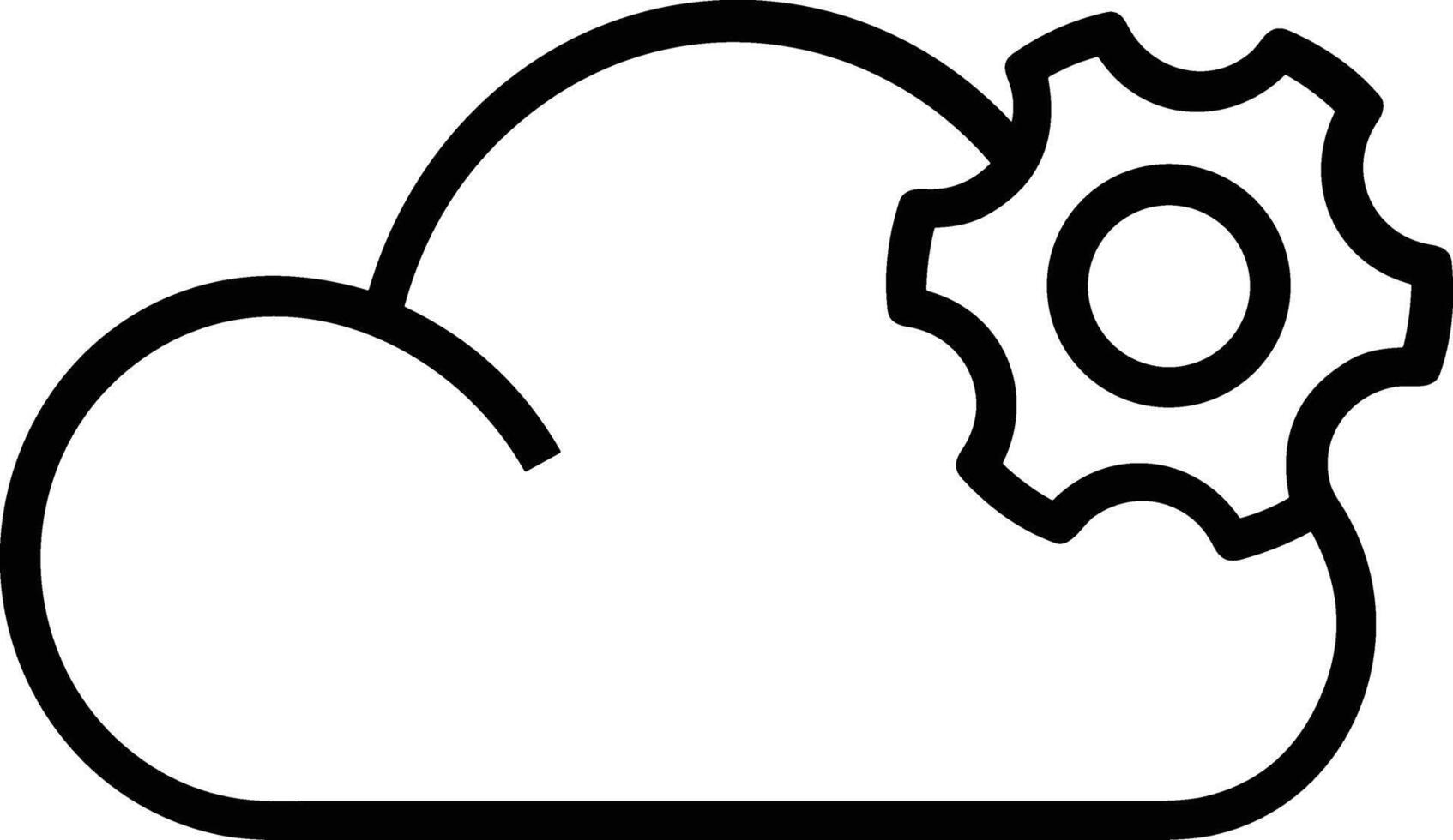 Cloud icon symbol vector image. Illustration of the hosting storage design image