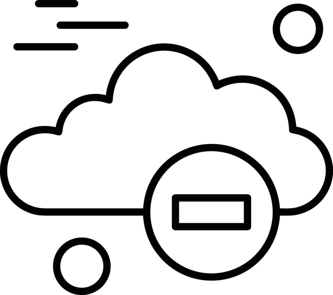 Cloud icon symbol vector image. Illustration of the hosting storage design image