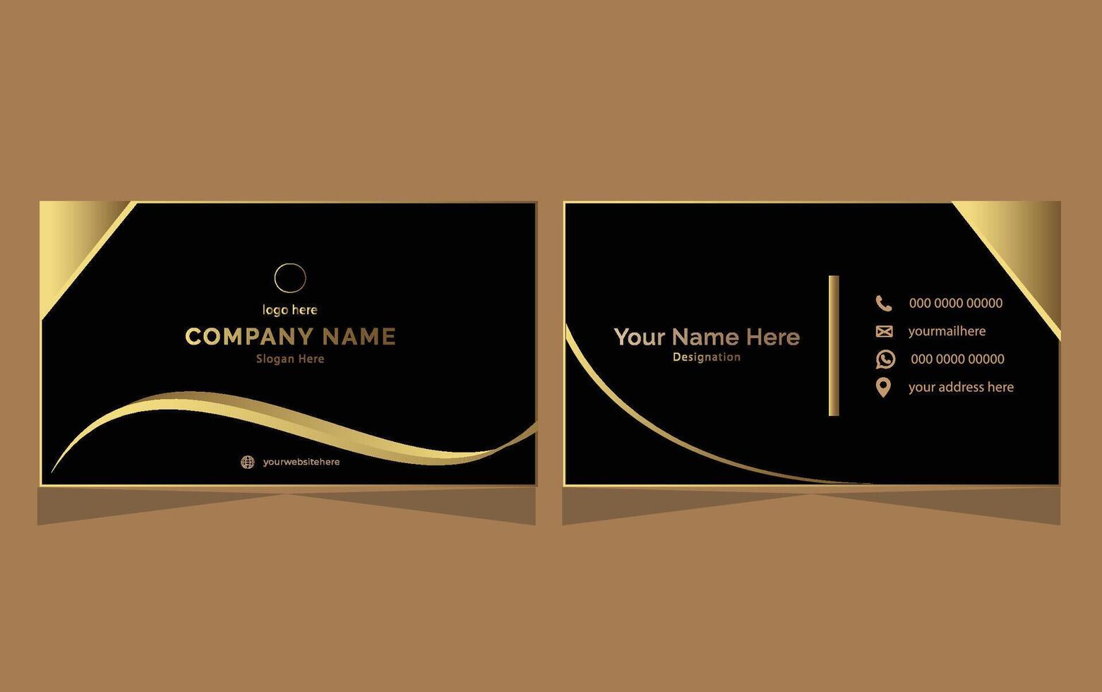 Business Card Design vector
