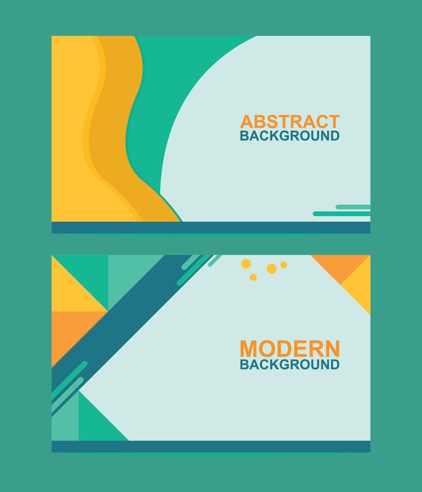green abstract and modern banner background vector
