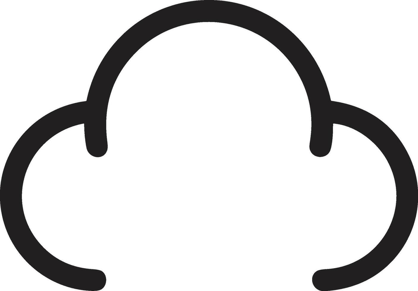 Cloud icon symbol vector image. Illustration of the hosting storage design image
