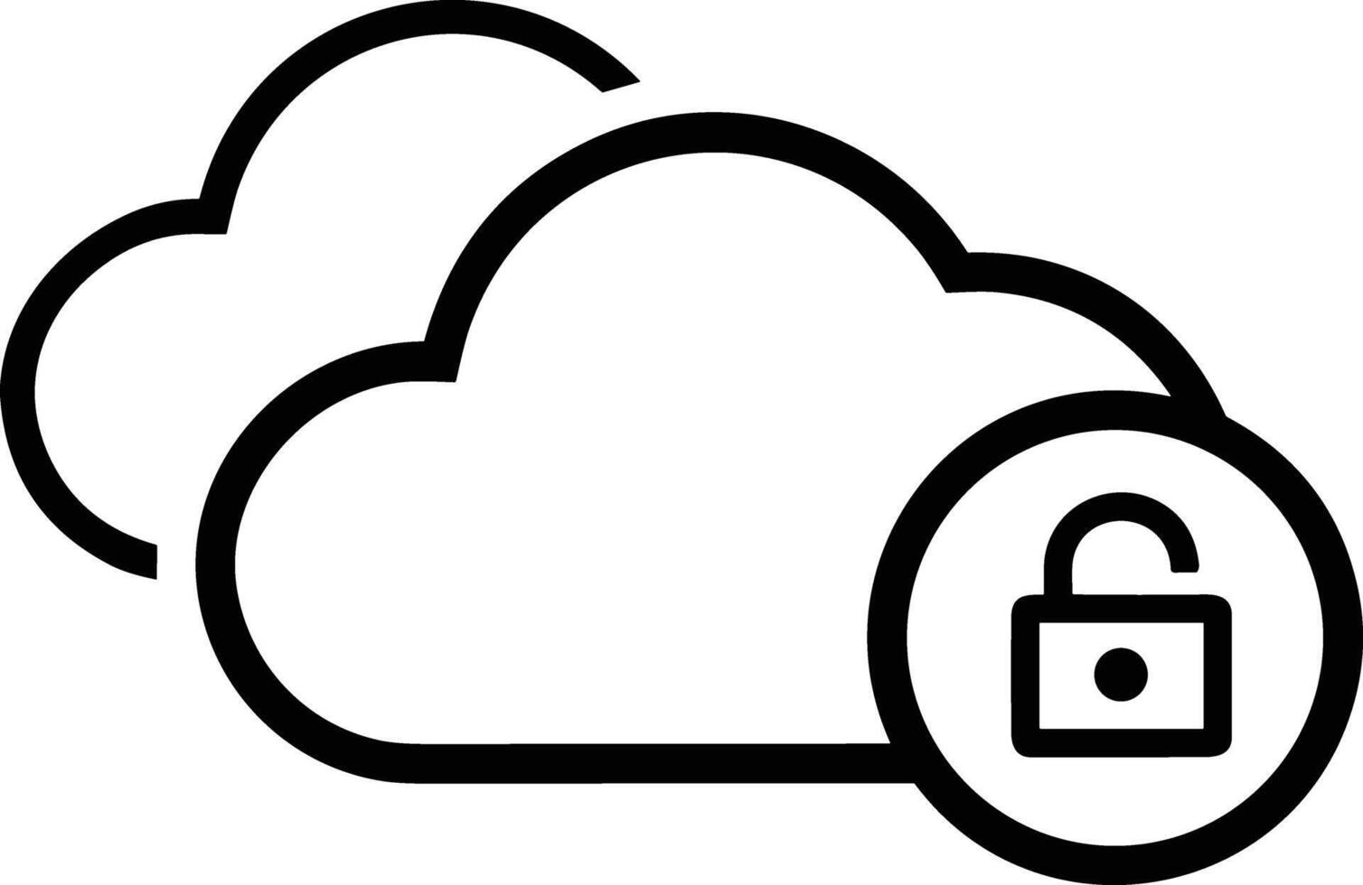 Cloud icon symbol vector image. Illustration of the hosting storage design image