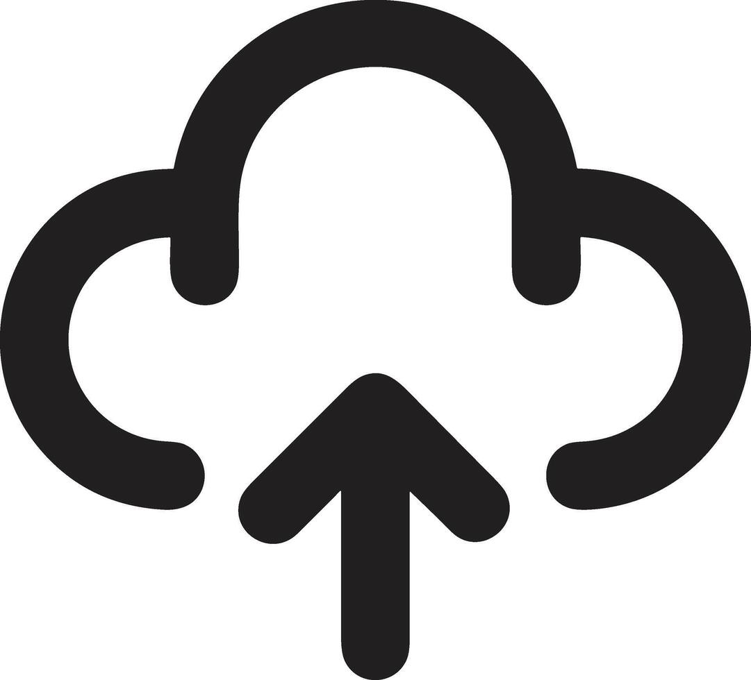 Cloud icon symbol vector image. Illustration of the hosting storage design image